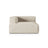 Nuria Modulares Sofa Sitzelement, Linke Seite, aus Samt in Beige (Paris Cream), 147x127 cm von Micadoni – Bild 1