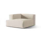 Nuria Modulares Sofa Sitzelement, Linke Seite, aus Samt in Beige (Paris Cream), 147x127 cm von Micadoni – Bild 3