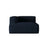 Nuria Modulares Sofa Sitzelement, Linke Seite, aus Samt in Dunkelblau (Paris Deep Blue), 147x127 cm von Micadoni – Bild 1