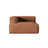 Nuria Modulares Sofa Sitzelement, Linke Seite, aus Samt in Honig (Paris Teja), 147x127 cm von Micadoni – Bild 1