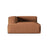 Nuria Modulares Sofa Sitzelement, Linke Seite, aus Samt in Honig (Paris Teja), 147x147 cm von Micadoni – Bild 1
