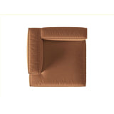 Nuria Modulares Sofa Sitzelement, Linke Seite, aus Samt in Honig (Paris Teja), 147x147 cm von Micadoni – Bild 5