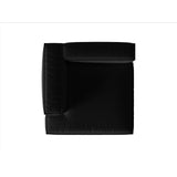 Nuria Modulares Sofa Sitzelement, Linke Seite, aus Samt in Schwarz (Paris Black), 147x147 cm von Micadoni – Bild 5