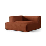 Nuria Modulares Sofa Sitzelement, Linke Seite, aus Strukturierter Stoff in Brick (Liberty 9), 147x147 cm von Micadoni – Bild 3
