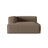 Nuria Modulares Sofa Sitzelement, Linke Seite, aus Strukturierter Stoff in Cappuccino (Liberty 5), 147x147 cm von Micadoni – Bild 1