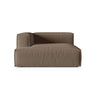 Nuria Modulares Sofa Sitzelement, Linke Seite, aus Strukturierter Stoff in Cappuccino (Liberty 5), 147x147 cm von Micadoni – Bild 1