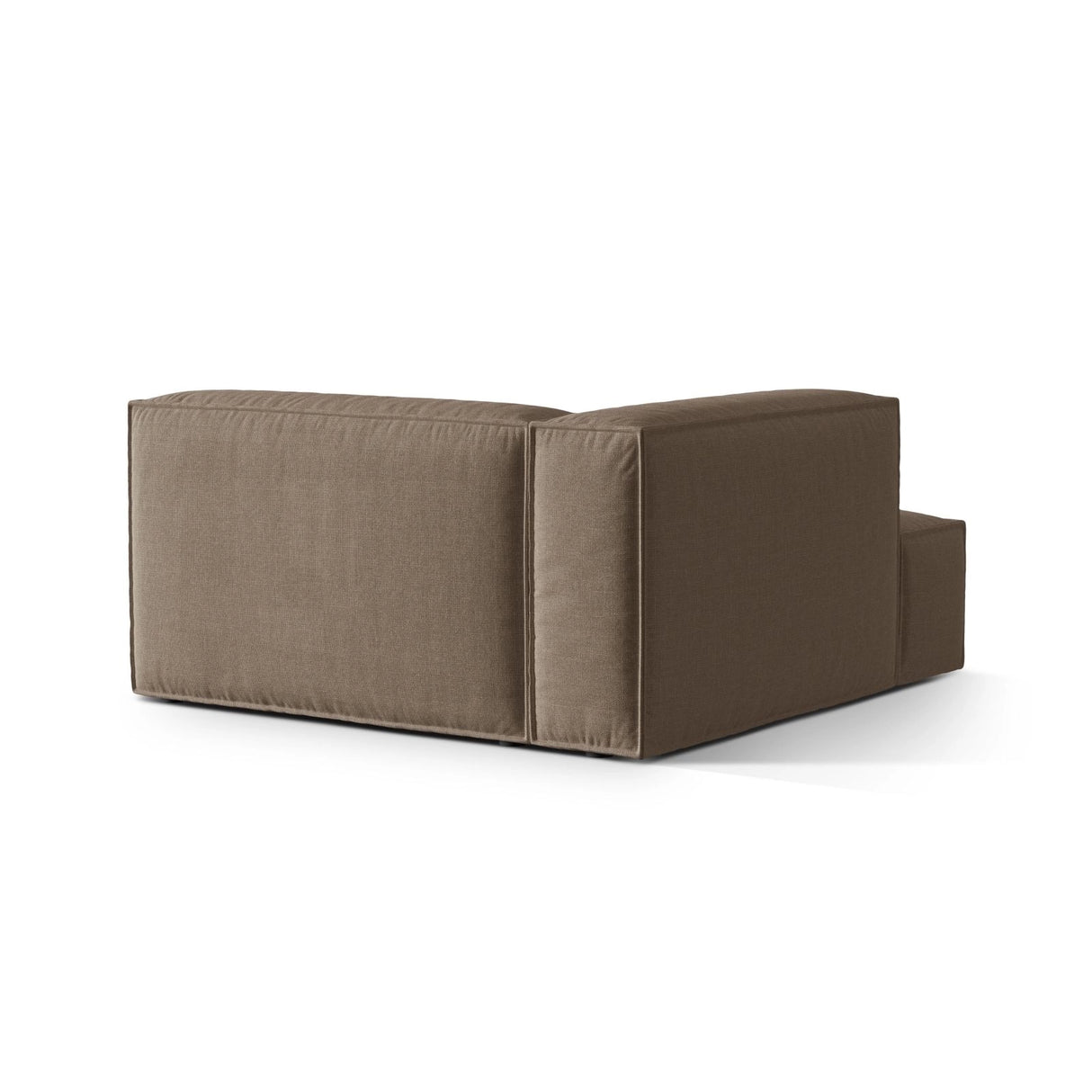 Nuria Modulares Sofa Sitzelement, Linke Seite, aus Strukturierter Stoff in Cappuccino (Liberty 5), 147x147 cm von Micadoni – Bild 4