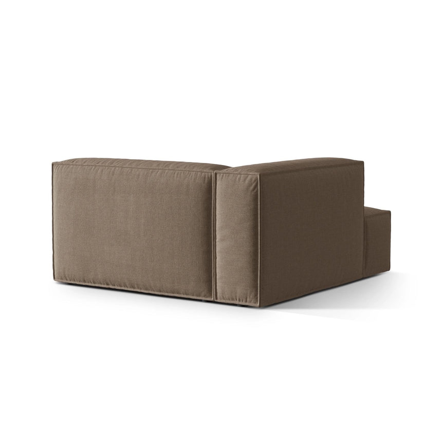 Nuria Modulares Sofa Sitzelement, Linke Seite, aus Strukturierter Stoff in Cappuccino (Liberty 5), 147x147 cm von Micadoni – Bild 4