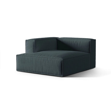 Nuria Modulares Sofa Sitzelement, Linke Seite, aus Strukturierter Stoff in Deep Petrol (Liberty 13), 147x127 cm von Micadoni – Bild 3