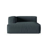 Nuria Modulares Sofa Sitzelement, Linke Seite, aus Strukturierter Stoff in Deep Petrol (Liberty 13), 147x147 cm von Micadoni – Bild 1
