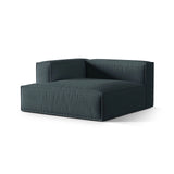 Nuria Modulares Sofa Sitzelement, Linke Seite, aus Strukturierter Stoff in Deep Petrol (Liberty 13), 147x147 cm von Micadoni – Bild 3