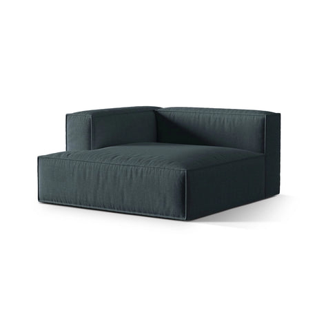 Nuria Modulares Sofa Sitzelement, Linke Seite, aus Strukturierter Stoff in Deep Petrol (Liberty 13), 147x147 cm von Micadoni – Bild 3