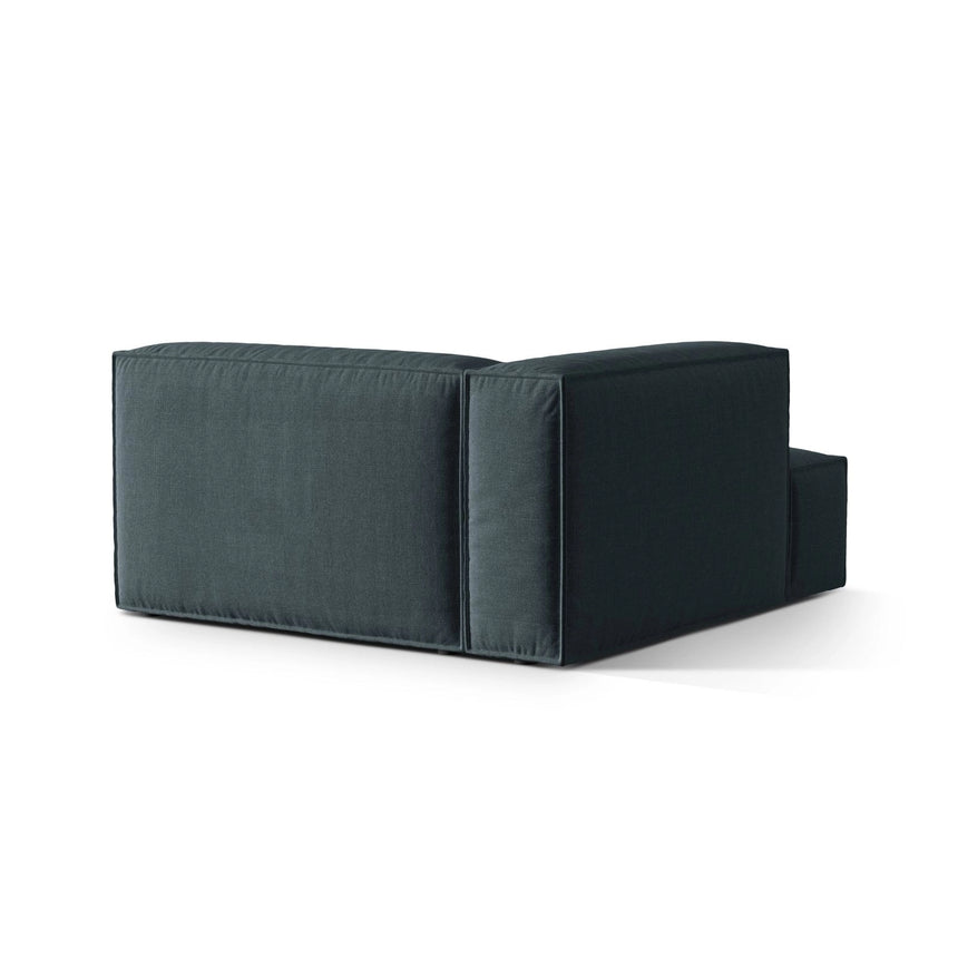 Nuria Modulares Sofa Sitzelement, Linke Seite, aus Strukturierter Stoff in Deep Petrol (Liberty 13), 147x147 cm von Micadoni – Bild 4