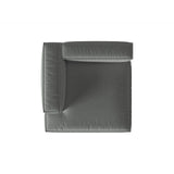 Nuria Modulares Sofa Sitzelement, Linke Seite, aus Strukturierter Stoff in Grau (Liberty 20), 147x147 cm von Micadoni – Bild 5