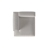 Nuria Modulares Sofa Sitzelement, Linke Seite, aus Strukturierter Stoff in Hellgrau (Liberty 18), 147x127 cm von Micadoni – Bild 5