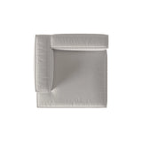 Nuria Modulares Sofa Sitzelement, Linke Seite, aus Strukturierter Stoff in Hellgrau (Liberty 18), 147x147 cm von Micadoni – Bild 5
