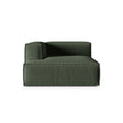 Nuria Modulares Sofa Sitzelement, Linke Seite, aus Strukturierter Stoff in Moosgrün (Liberty 12), 147x127 cm von Micadoni – Bild 1