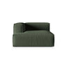 Nuria Modulares Sofa Sitzelement, Linke Seite, aus Strukturierter Stoff in Moosgrün (Liberty 12), 147x127 cm von Micadoni – Bild 1