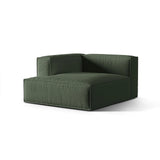Nuria Modulares Sofa Sitzelement, Linke Seite, aus Strukturierter Stoff in Moosgrün (Liberty 12), 147x127 cm von Micadoni – Bild 3