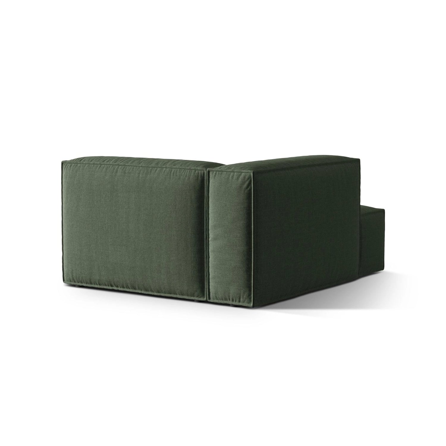 Nuria Modulares Sofa Sitzelement, Linke Seite, aus Strukturierter Stoff in Moosgrün (Liberty 12), 147x127 cm von Micadoni – Bild 4