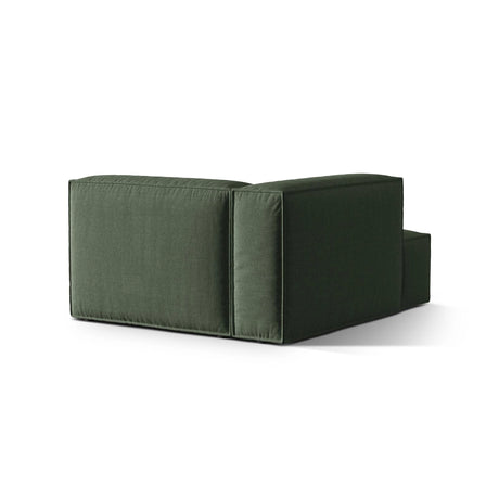 Nuria Modulares Sofa Sitzelement, Linke Seite, aus Strukturierter Stoff in Moosgrün (Liberty 12), 147x127 cm von Micadoni – Bild 4