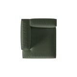 Nuria Modulares Sofa Sitzelement, Linke Seite, aus Strukturierter Stoff in Moosgrün (Liberty 12), 147x127 cm von Micadoni – Bild 5