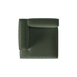 Nuria Modulares Sofa Sitzelement, Linke Seite, aus Strukturierter Stoff in Moosgrün (Liberty 12), 147x147 cm von Micadoni – Bild 5