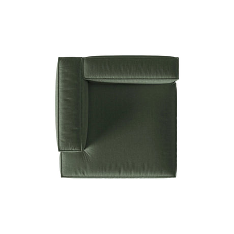 Nuria Modulares Sofa Sitzelement, Linke Seite, aus Strukturierter Stoff in Moosgrün (Liberty 12), 147x147 cm von Micadoni – Bild 5