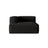 Nuria Modulares Sofa Sitzelement, Linke Seite, aus Strukturierter Stoff in Schwarz (Liberty 22), 147x127 cm von Micadoni – Bild 1