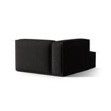 Nuria Modulares Sofa Sitzelement, Linke Seite, aus Strukturierter Stoff in Schwarz (Liberty 22), 147x127 cm von Micadoni – Bild 4