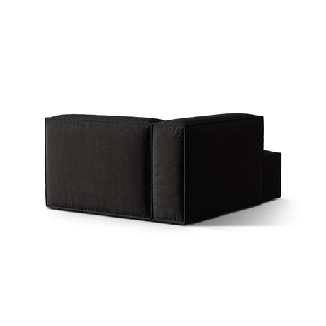 Nuria Modulares Sofa Sitzelement, Linke Seite, aus Strukturierter Stoff in Schwarz (Liberty 22), 147x127 cm von Micadoni – Bild 4
