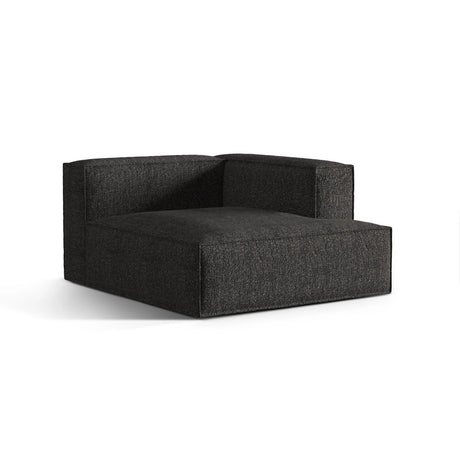 Nuria Modulares Sofa Sitzelement, Rechte Seite, aus Boucle in Anthrazit (Monet Anthracite), 147x127 cm von Micadoni – Bild 3