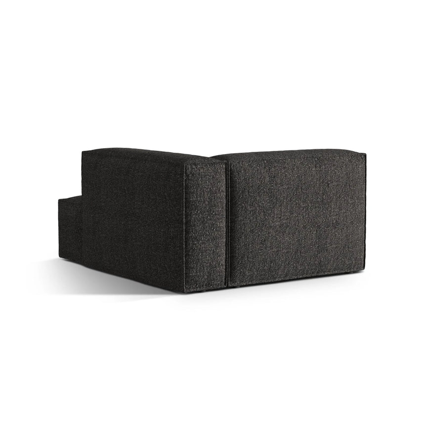 Nuria Modulares Sofa Sitzelement, Rechte Seite, aus Boucle in Anthrazit (Monet Anthracite), 147x127 cm von Micadoni – Bild 4