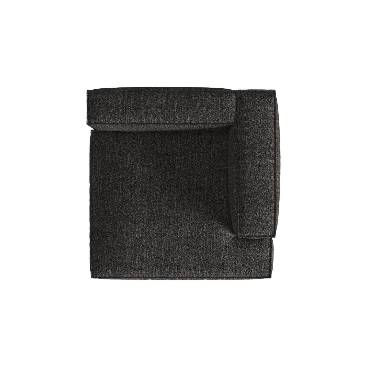 Nuria Modulares Sofa Sitzelement, Rechte Seite, aus Boucle in Anthrazit (Monet Anthracite), 147x127 cm von Micadoni – Bild 5