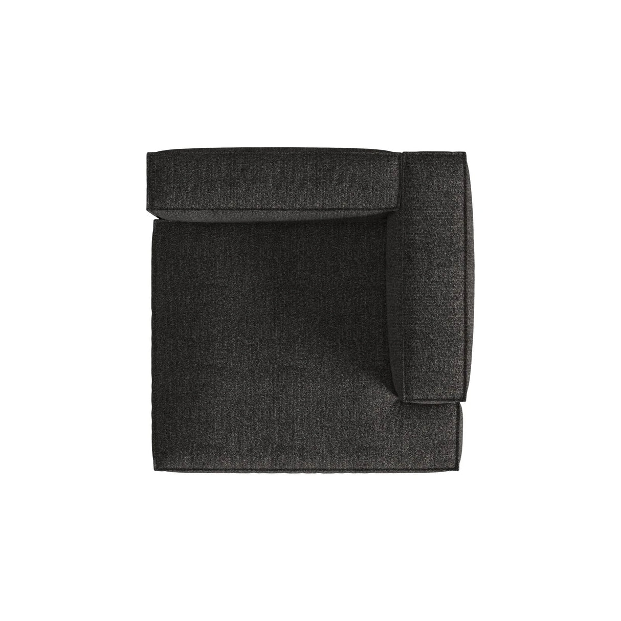 Nuria Modulares Sofa Sitzelement, Rechte Seite, aus Boucle in Anthrazit (Monet Anthracite), 147x127 cm von Micadoni – Bild 5