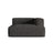 Nuria Modulares Sofa Sitzelement, Rechte Seite, aus Boucle in Anthrazit (Monet Anthracite), 147x147 cm von Micadoni – Bild 1