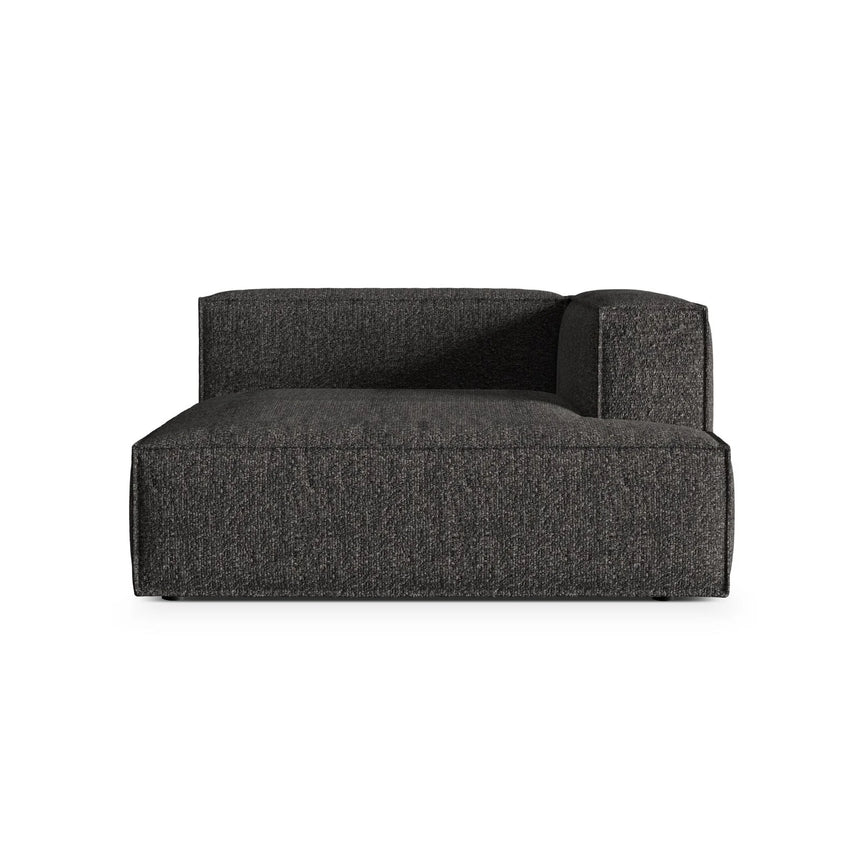 Nuria Modulares Sofa Sitzelement, Rechte Seite, aus Boucle in Anthrazit (Monet Anthracite), 147x147 cm von Micadoni – Bild 1