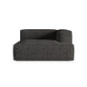 Nuria Modulares Sofa Sitzelement, Rechte Seite, aus Boucle in Anthrazit (Monet Anthracite), 147x147 cm von Micadoni – Bild 1