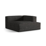 Nuria Modulares Sofa Sitzelement, Rechte Seite, aus Boucle in Anthrazit (Monet Anthracite), 147x147 cm von Micadoni – Bild 3