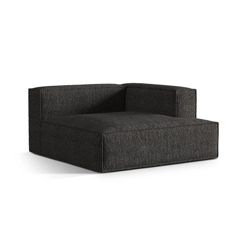 Nuria Modulares Sofa Sitzelement, Rechte Seite, aus Boucle in Anthrazit (Monet Anthracite), 147x147 cm von Micadoni – Bild 3