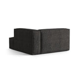 Nuria Modulares Sofa Sitzelement, Rechte Seite, aus Boucle in Anthrazit (Monet Anthracite), 147x147 cm von Micadoni – Bild 4