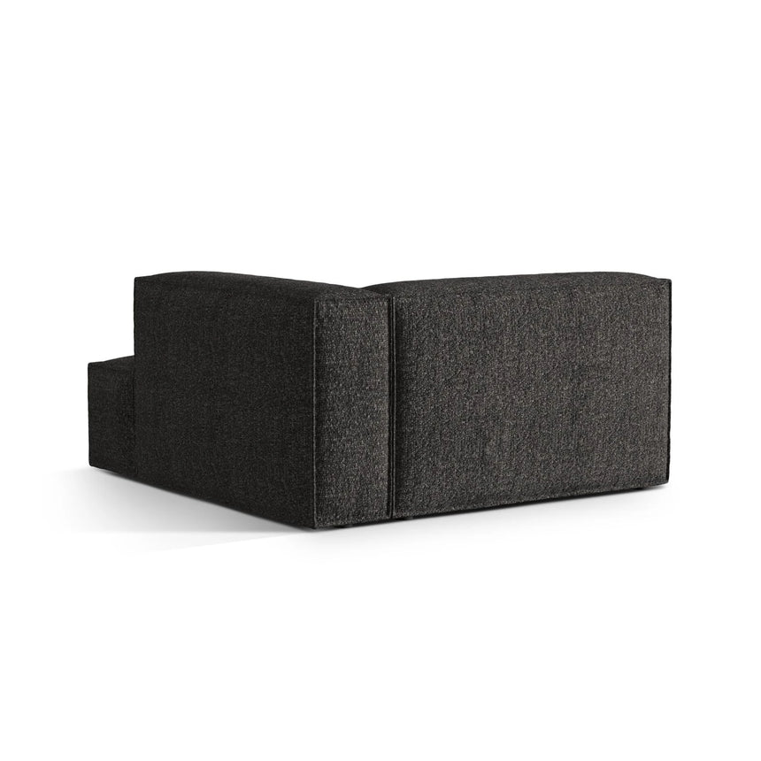 Nuria Modulares Sofa Sitzelement, Rechte Seite, aus Boucle in Anthrazit (Monet Anthracite), 147x147 cm von Micadoni – Bild 4