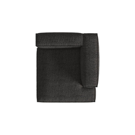 Nuria Modulares Sofa Sitzelement, Rechte Seite, aus Boucle in Anthrazit (Monet Anthracite), 147x147 cm von Micadoni – Bild 5
