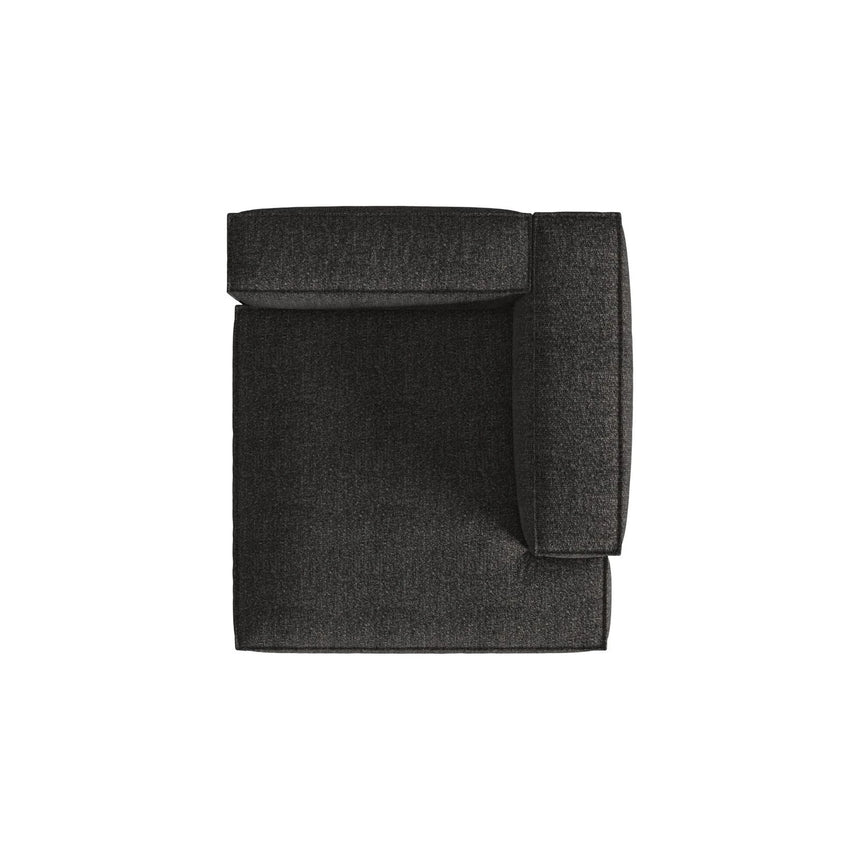 Nuria Modulares Sofa Sitzelement, Rechte Seite, aus Boucle in Anthrazit (Monet Anthracite), 147x147 cm von Micadoni – Bild 5