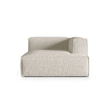Nuria Modulares Sofa Sitzelement, Rechte Seite, aus Boucle in Beige (Monet Sand), 147x127 cm von Micadoni – Bild 1