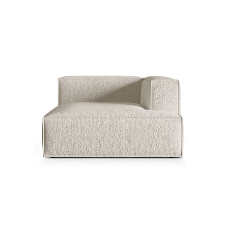 Nuria Modulares Sofa Sitzelement, Rechte Seite, aus Boucle in Beige (Monet Sand), 147x127 cm von Micadoni – Bild 1