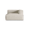 Nuria Modulares Sofa Sitzelement, Rechte Seite, aus Boucle in Beige (Monet Sand), 147x127 cm von Micadoni – Bild 1
