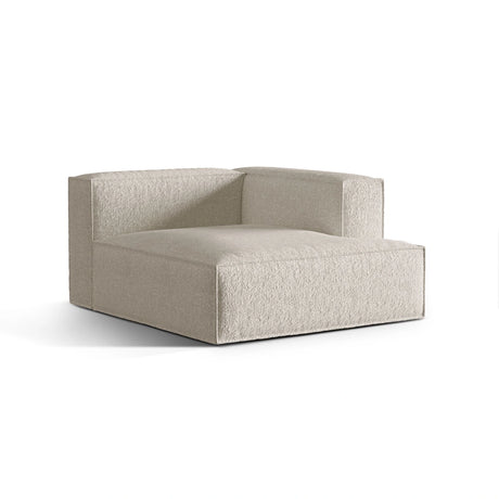Nuria Modulares Sofa Sitzelement, Rechte Seite, aus Boucle in Beige (Monet Sand), 147x127 cm von Micadoni – Bild 3