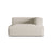 Nuria Modulares Sofa Sitzelement, Rechte Seite, aus Boucle in Beige (Monet Sand), 147x147 cm von Micadoni – Bild 1