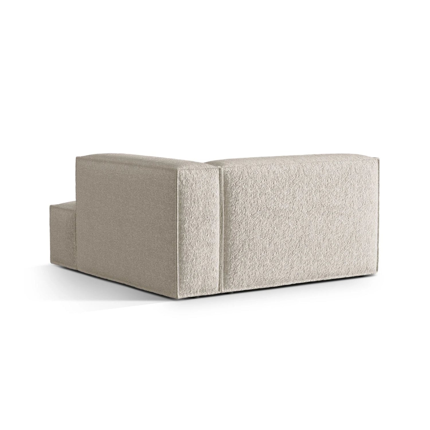 Nuria Modulares Sofa Sitzelement, Rechte Seite, aus Boucle in Beige (Monet Sand), 147x147 cm von Micadoni – Bild 4